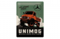 Preview: Blechschild "Mercedes Benz Unimog" - Rot - 40 x 30cm